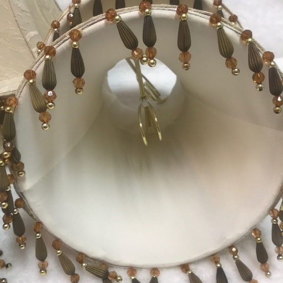 Linen, Beaded Chandelier Shades - Picture 4 of 8